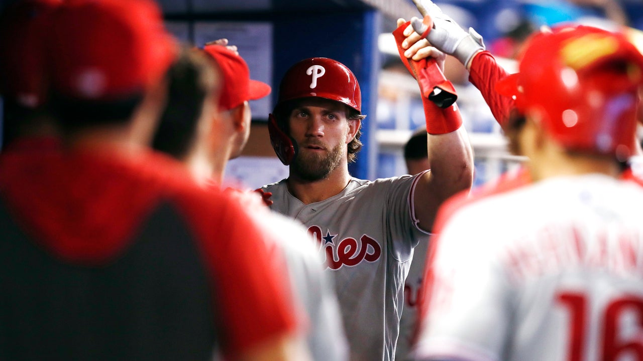 Harper's HR, 4 RBIs help Phillies finally beat Marlins, 13-6
